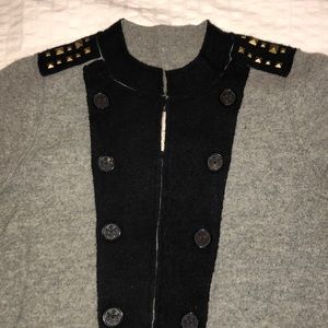 Medium, Merino Wool Heritage Cardigan with details